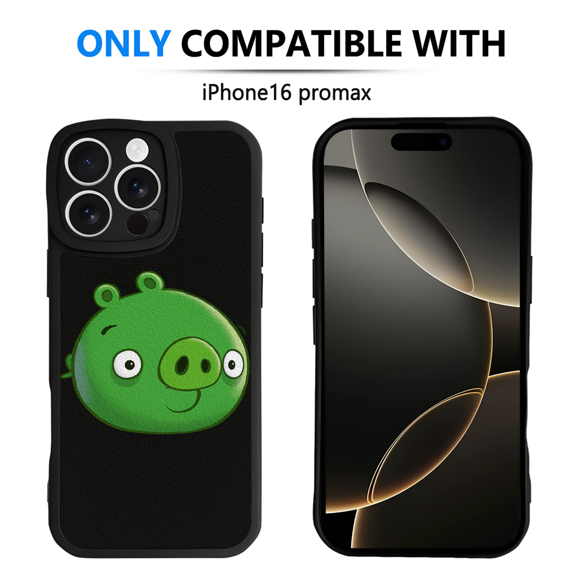 （画像用） Angry Birds アングリーバード 【iPhone 16シリーズ対応】シリコンスマホケース（レザー調） 材質：シリコン